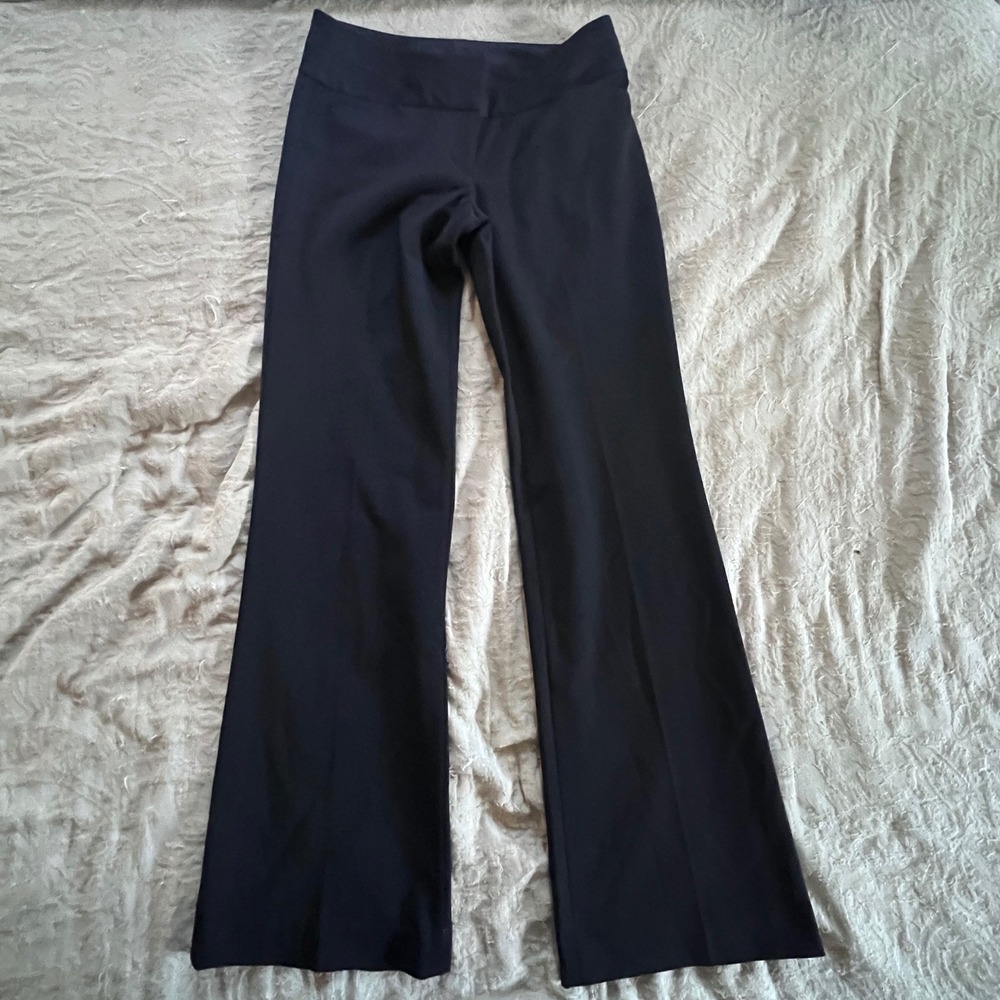 Express Womens Black Flare Leg Dress Pant Stretch Office Professional Size 4 Reg